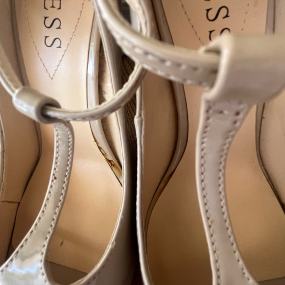 Guess Leather T Strapped and Ankle Strapped Heel, Size 8, EUC - Picture 12 of 12